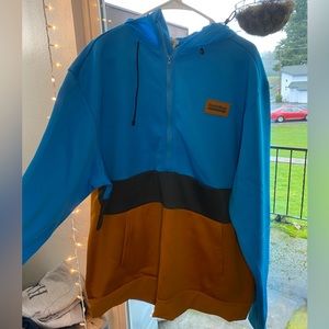 Dutch Bros multicolored Quarter-Zip Hoodie / Sweater size 2X